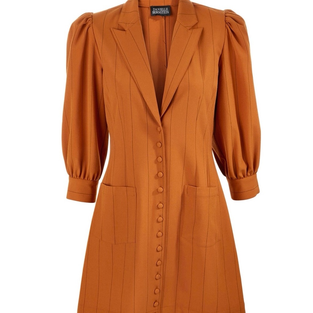 Danielle Bernstein Pinstripes tuxedo mini Dress
